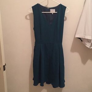 Teal Dress with Tie in Back